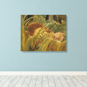 Rousseau Jungle Tropical Tiger Art Leinwanddruck (Insitu (Holzboden))