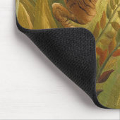 Rousseau Jungle Tropical Tiger Art Mousepad (Ecke)