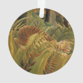 Rousseau Jungle Tropical Tiger Art Ornament (Rückseite)
