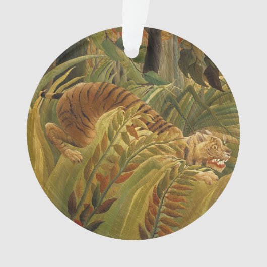 Rousseau Jungle Tropical Tiger Art Ornament (Vorderseite)
