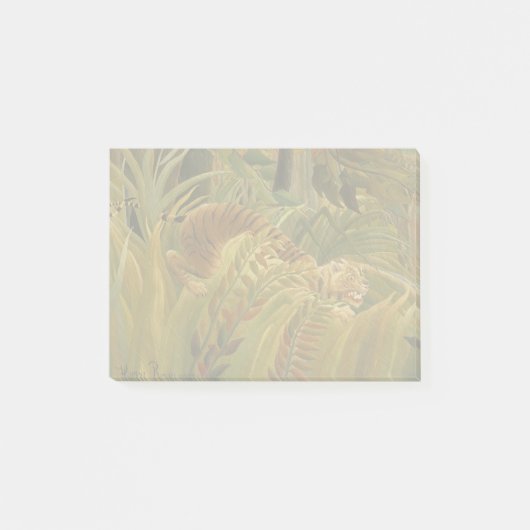 Rousseau Jungle Tropical Tiger Art Post-it Klebezettel (Vorderseite)