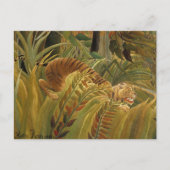 Rousseau Jungle Tropical Tiger Art Postkarte (Vorderseite)