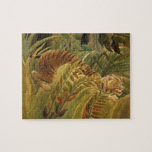 Rousseau Jungle Tropical Tiger Art Puzzle (Horizontal)