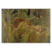 Rousseau Jungle Tropical Tiger Art Schneidebrett (Vorderseite)