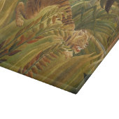 Rousseau Jungle Tropical Tiger Art Schneidebrett (Ecke)