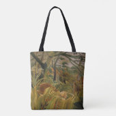 Rousseau Jungle Tropical Tiger Art Tasche (Rückseite)