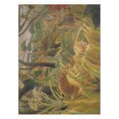 Rousseau Jungle Tropical Tiger Art Tischdecke (Vorderseite)