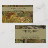 Rousseau Jungle Tropical Tiger Art Visitenkarte (Vorne/Hinten)