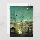 Rousseau - Karneval Abend Postkarte (Vorne/Hinten)