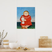 Rousseau - Kind mit Puppe Poster (Küche)