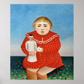 Rousseau - Kind mit Puppe Poster (Vorne)