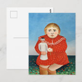Rousseau - Kind mit Puppe Postkarte (Vorne/Hinten)