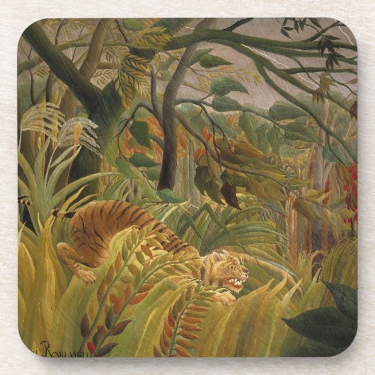 Rousseau’s Tiger Achterbahnen Untersetzer (Vorderseite)