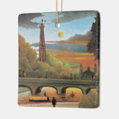 Rousseau - Seine- und Eiffelturm Keramikornament (Links)