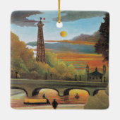 Rousseau - Seine- und Eiffelturm Keramikornament (Rückseite)