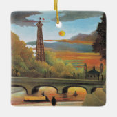 Rousseau - Seine- und Eiffelturm Keramikornament (Vorderseite)