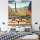 Rousseau - Seine- und Eiffelturm Leinwanddruck (Insitu (Schlafzimmer))