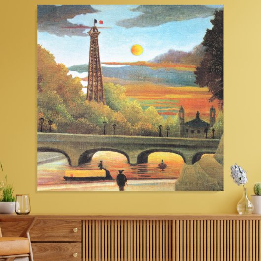 Rousseau - Seine- und Eiffelturm Leinwanddruck (Insitu (Wohnzimmer))