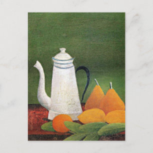 Rousseau - Stilleben mit Teekanne und Obst Postkarte