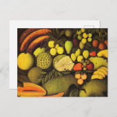 Rousseau - Stillleben mit exotischem Obst, Kunst Postkarte (Vorne/Hinten)