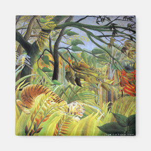 Rousseau: Tiger in einem tropischen Sturm Magnet