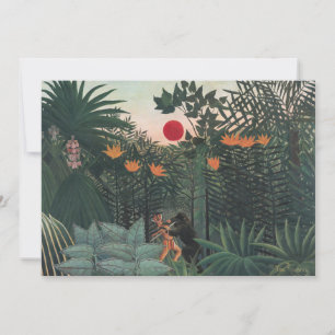 Rousseau - Tropische Landschaft, Indianer und Gori Dankeskarte