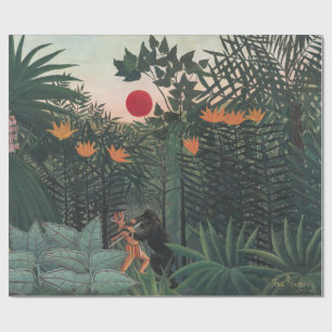 Rousseau - Tropische Landschaft, Indianer und Gori Geschenkpapier