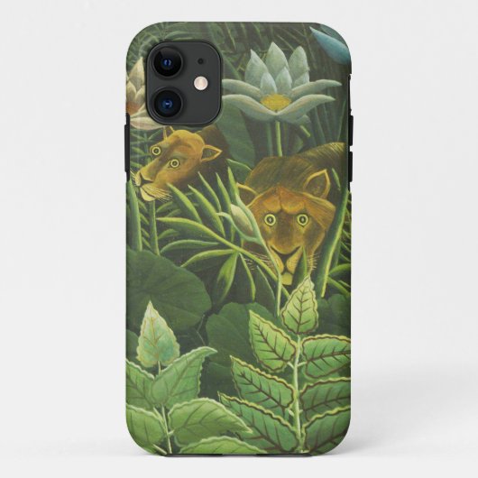 Rousseau Tropischer Jungle Löwenmalerei Case-Mate iPhone Hülle (Rückseite)