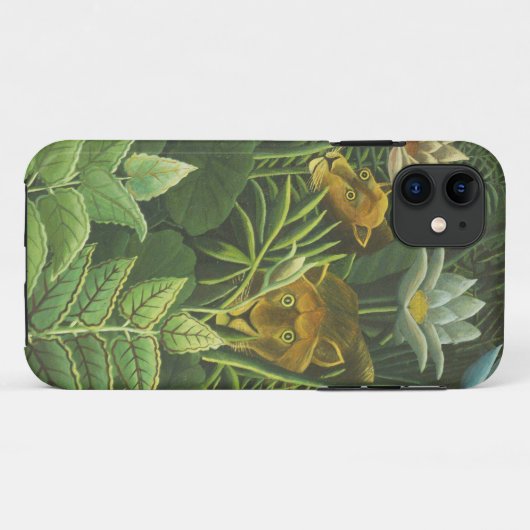 Rousseau Tropischer Jungle Löwenmalerei Case-Mate iPhone Hülle (Rückseite (Horizontal))