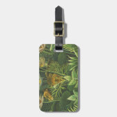 Rousseau Tropischer Jungle Löwenmalerei Gepäckanhänger (Vorderseite vertikal)