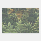 Rousseau Tropischer Jungle Löwenmalerei Geschenkpapier Set (Vorderseite 3)