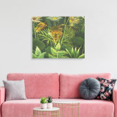 Rousseau Tropischer Jungle Löwenmalerei Leinwanddruck (Insitu (Wohnzimmer))