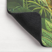 Rousseau Tropischer Jungle Löwenmalerei Mousepad (Ecke)
