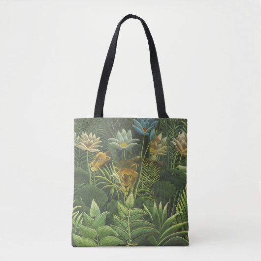 Rousseau Tropischer Jungle Löwenmalerei Tasche (Vorderseite)