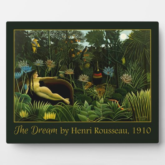 Rousseaus "Der Traum"-Plakette Fotoplatte (Vorderseite)