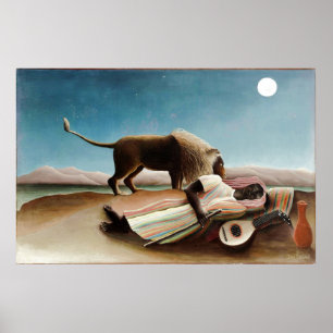 Rousseaus "Die schlafende Zigeunerin" (1897) Poster