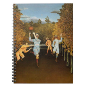 Rousseaus Fußball-Spieler-Notebook Notizblock