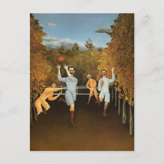 Rousseaus Fußball-Spieler Postkarte (Vorderseite)