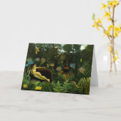 Rousseaus Grußkarte "Der Traum" Karte (Gelbe Blume)