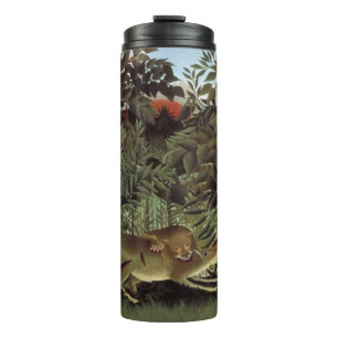 Rousseaus Hungry Lion Art tumbler Thermosbecher