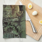 Rousseau's Hungry Lion Handtuch (Viertel Falte)