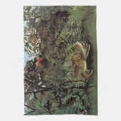 Rousseau's Hungry Lion Handtuch (Vertikal)