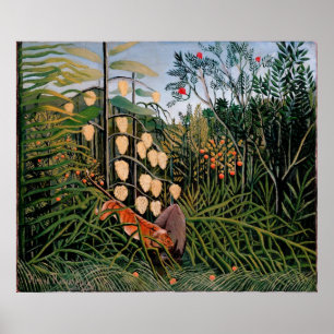 Rousseaus Kampf zwischen Tiger und Bull (1909) Poster