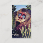 Rousseaus "Mandrill im Dschungel" (circa 1909) Visitenkarte (Rückseite)