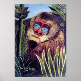 Rousseaus "Mandrill in the Dschungel" (ca. 1909) Poster