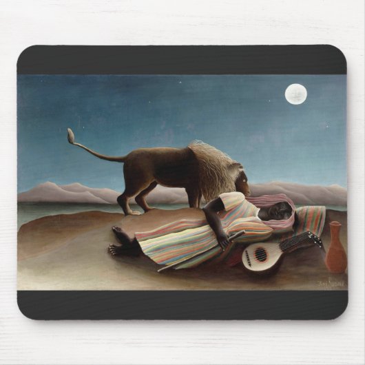 Rousseaus schlafende Sinti und Roma-Mousepad Mousepad (Vorne)
