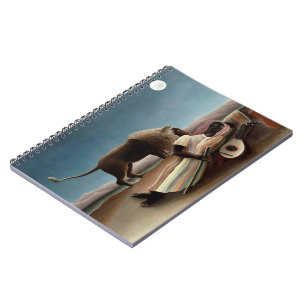 Rousseaus schlafendes Sinti und Roma-Notebook Notizblock