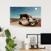 Rousseaus "The Sleeping Sinti und Roma" (1897) Poster (Heimbüro)