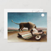 Rousseaus "The Sleeping Sinti und Roma" (1897) Postkarte (Vorne/Hinten)
