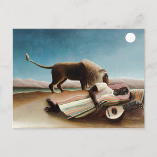 Rousseaus "The Sleeping Sinti und Roma" (1897) Postkarte